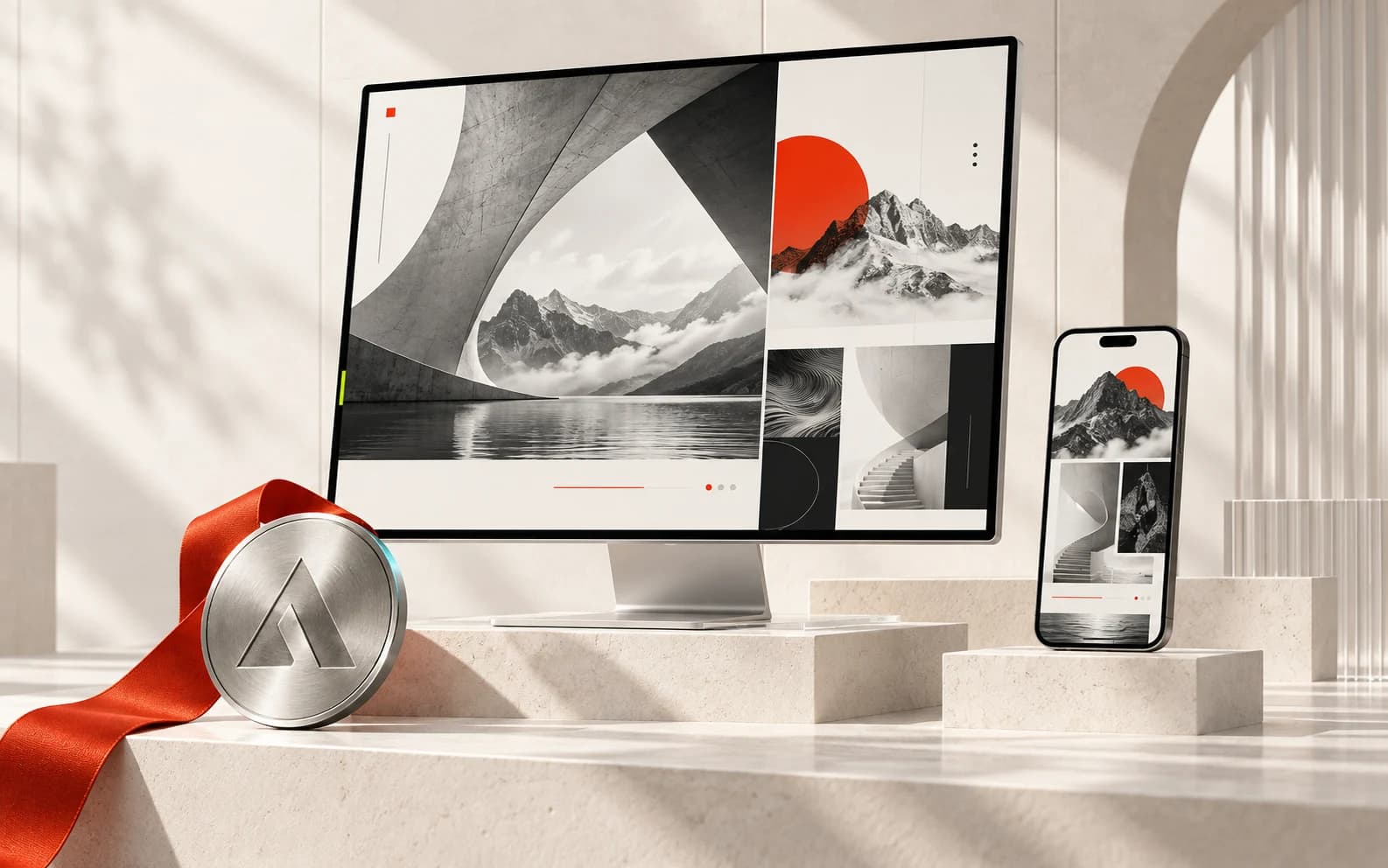 Editorial presentation of an award-calibre responsive website